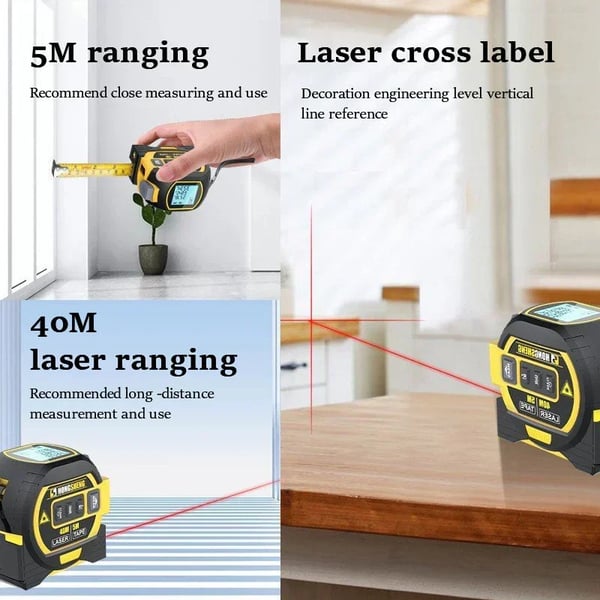 🔥Measurin Sight 3 în 1 cu laser cu infraroșu de măsurare a benzii de măsurare cu laser în infraroșu🔥