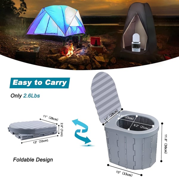 🚽Toaletă pliabilă mobilă convenabilă