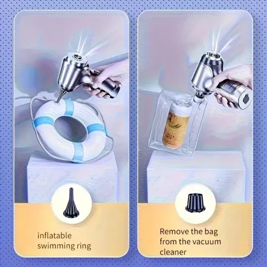 【Aspirator auto fără fir】🚗Încărcare USB, design portabil