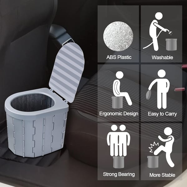 🚽Toaletă pliabilă mobilă convenabilă