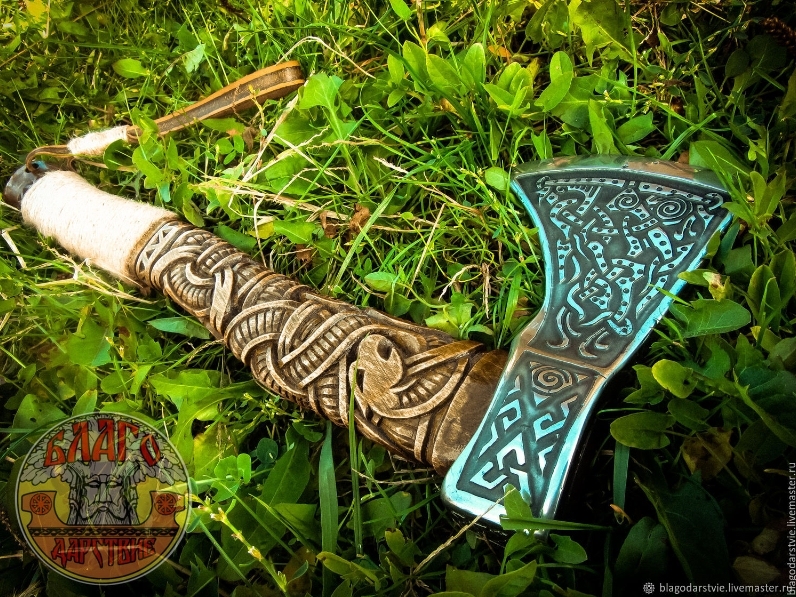 🔥Machado de aço carbono forjado à mão, machado de trabalho "MAMMEN"