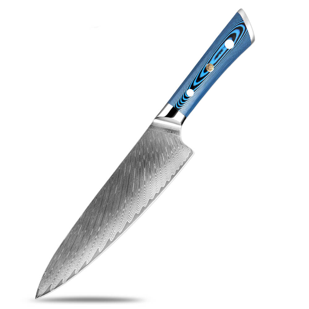 Set de 5 cuțite din oțel Damasc japonez