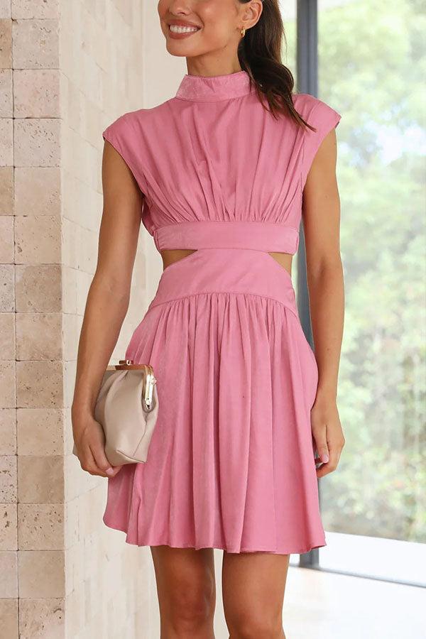 Cea mai bună parte a zilei Cutout talie de vacanță mini rochie de vacanță Mini Dress