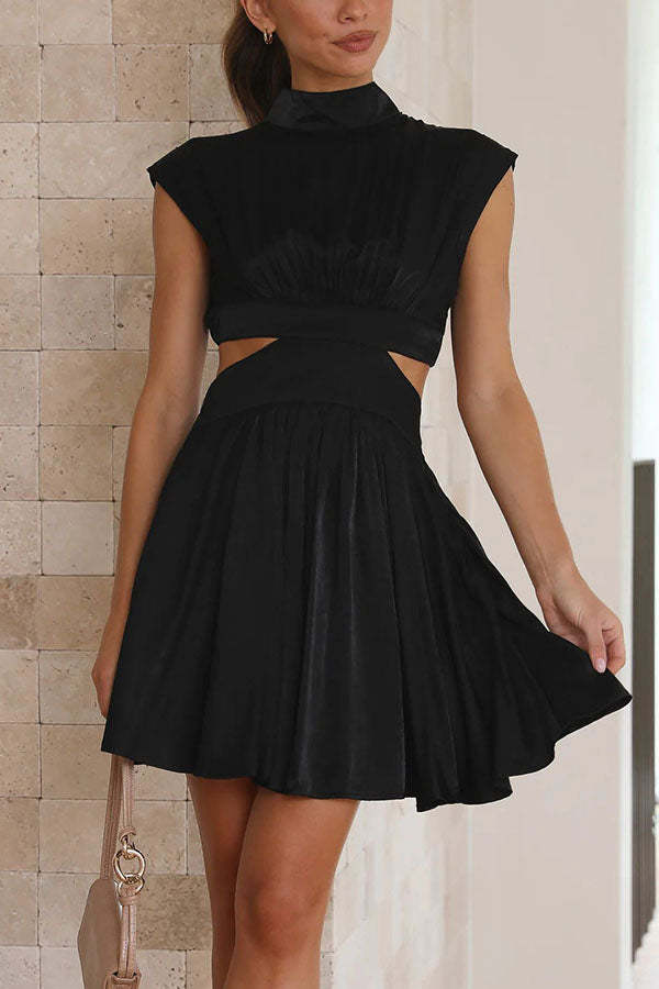 Cea mai bună parte a zilei Cutout talie de vacanță mini rochie de vacanță Mini Dress