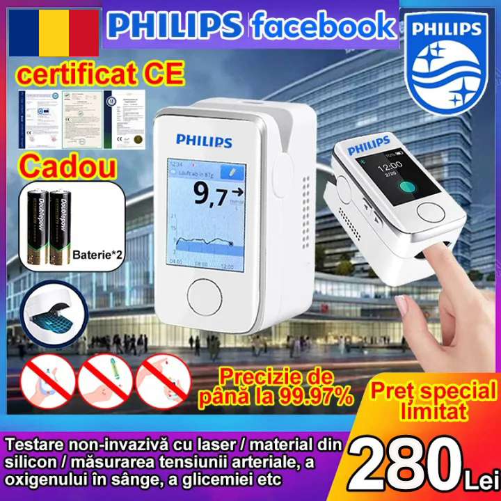 Glucometru neinvaziv Philips, nu este nevoie să prelege sânge