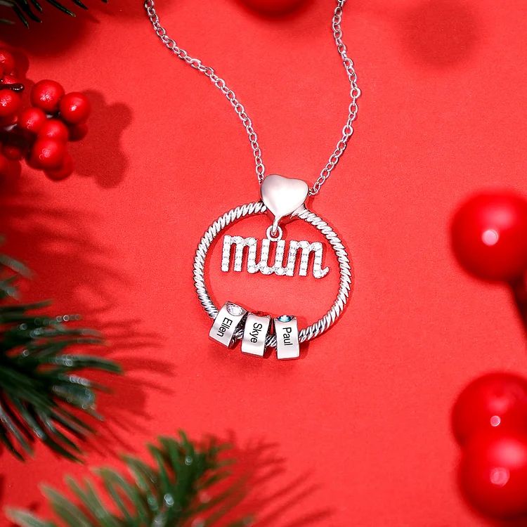 Set cadou colier rotund personalizat-nume personalizat