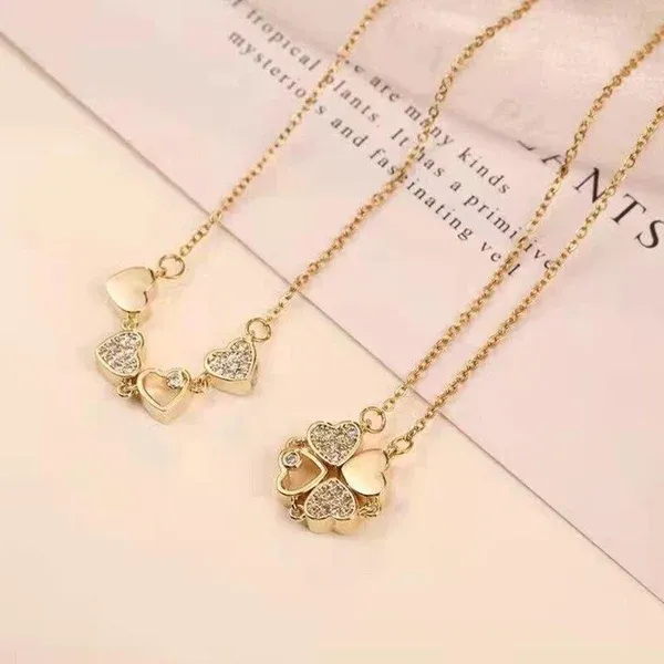 REDUCERE DE AN NOU 2024 - 68% REDUCERE - 🔥Colier Lucky Heart S925 din