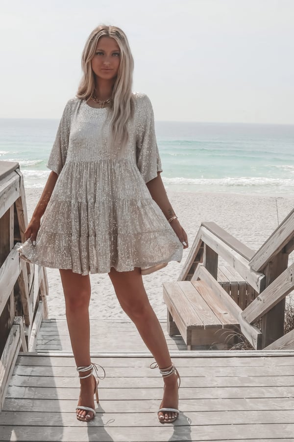 Last Day 75%-✨Sequin Baby Doll Dress Last Day 75%-✨Sequin Baby Doll Dress