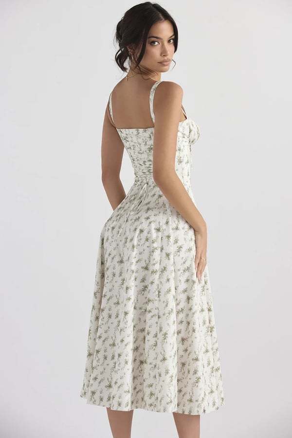 👠👙Frumusețe confortabilă - fără întărituri - sundress bustieră cu imprimeu