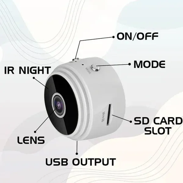 🔥Reducere de ultima zi cu 49% - Mini cameră de securitate magnetică fără fir HD 1080p