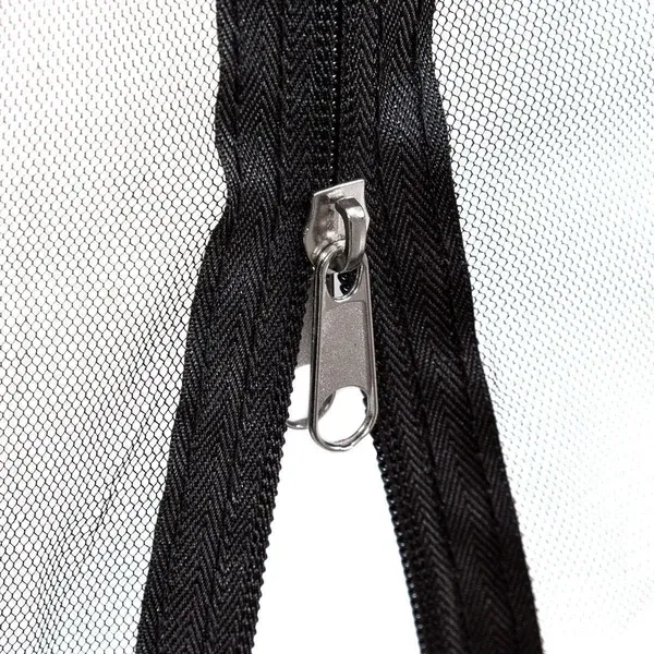 Paravan de masă cu umbrelă romană în aer liber, plasă împotriva insectelor