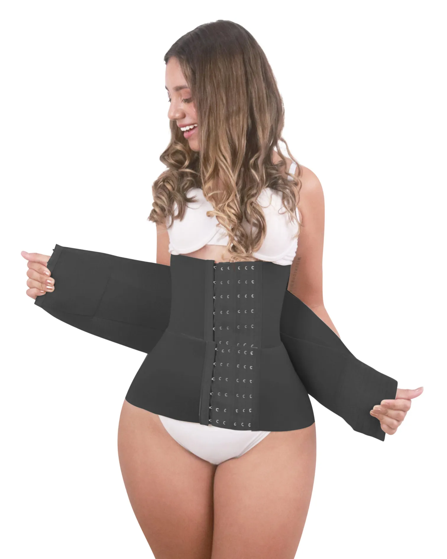 Antrenor invizibil pentru talie tip clepsidra cu velcro