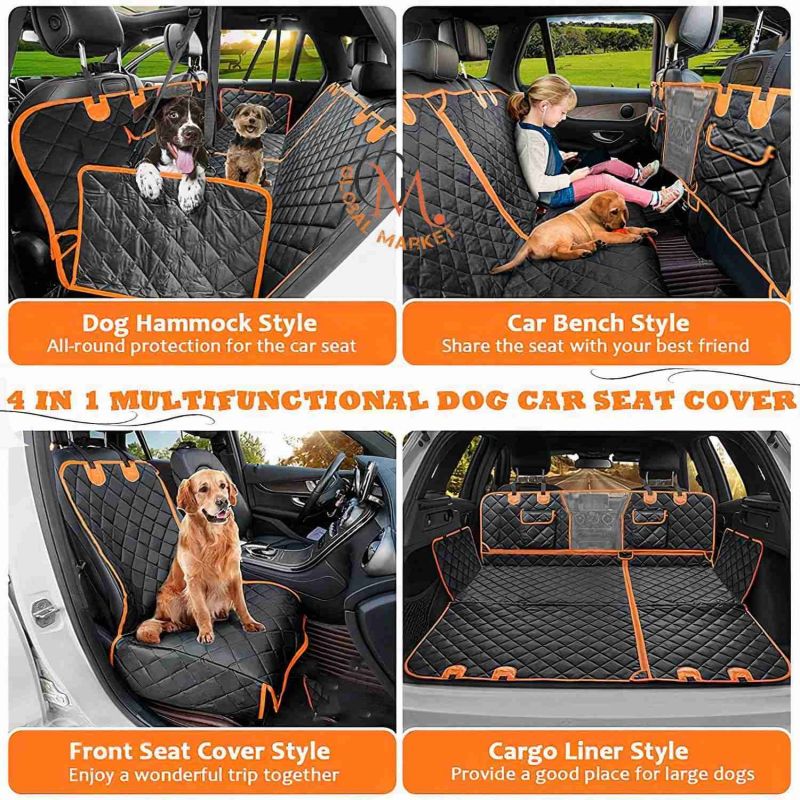 🚗Husa scaun auto Comfy Cruiser™ cu fund dur🐶