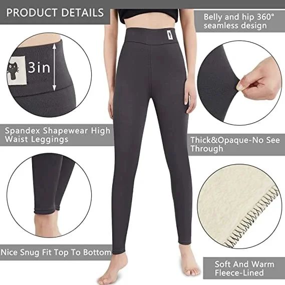 ✨ Pantaloni de iarnă de culoare uni, ușoare și calde