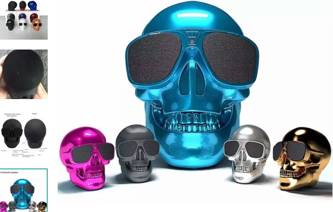 🔥Prenda de Halloween - Altifalante Bluetooth com esqueleto