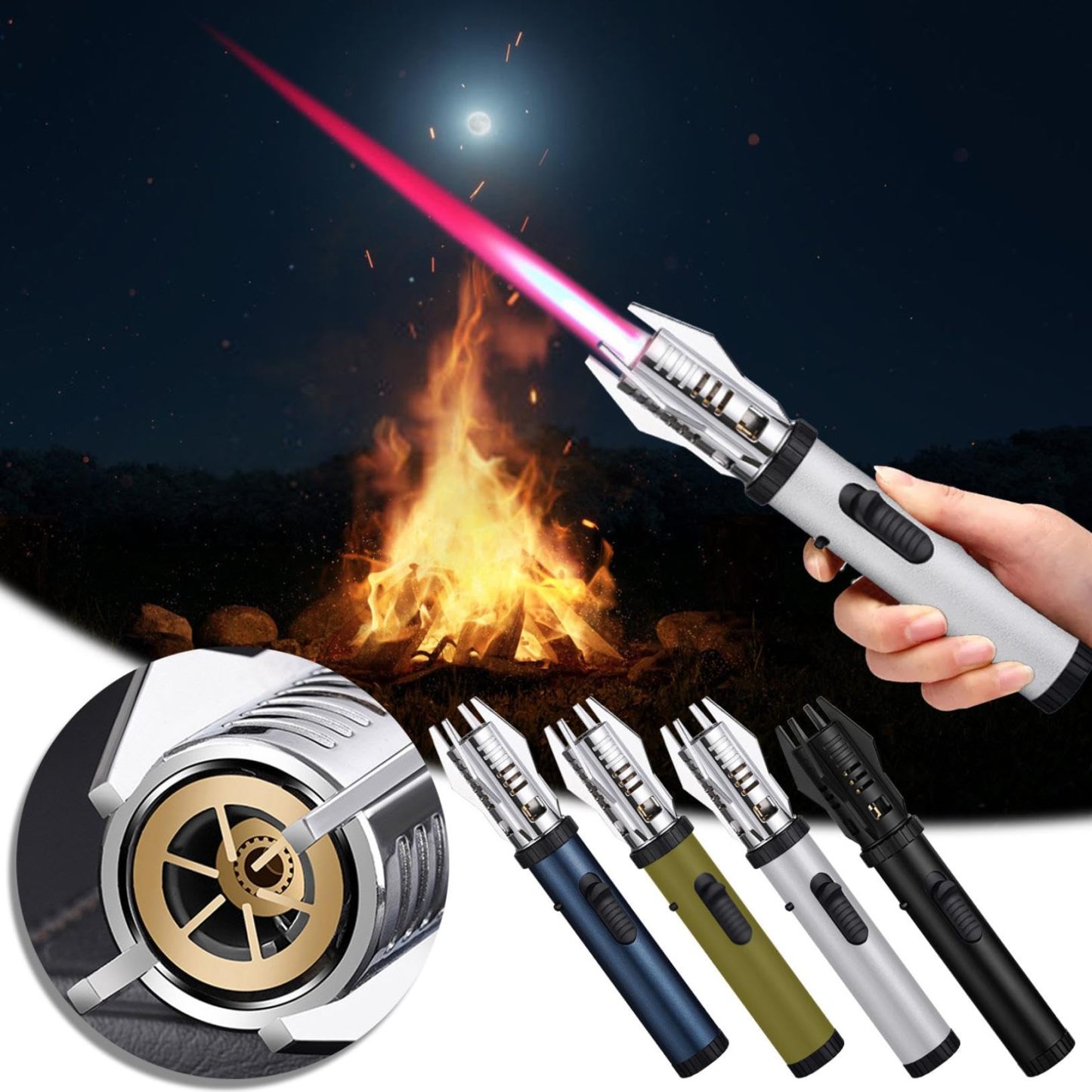 Brichetă gonflabilă pentru trabucuri Planet Lightsaber Airbrush rezistentă la vânt