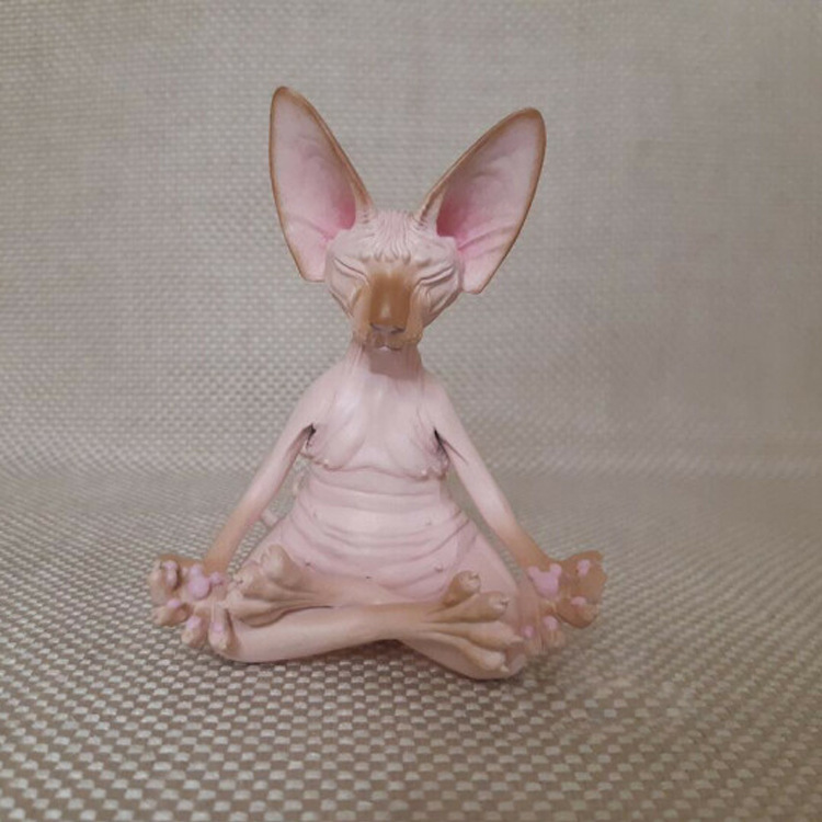 🔥 Promoție 🔥😻 Pisica Sphynx în Meditație Yoga
