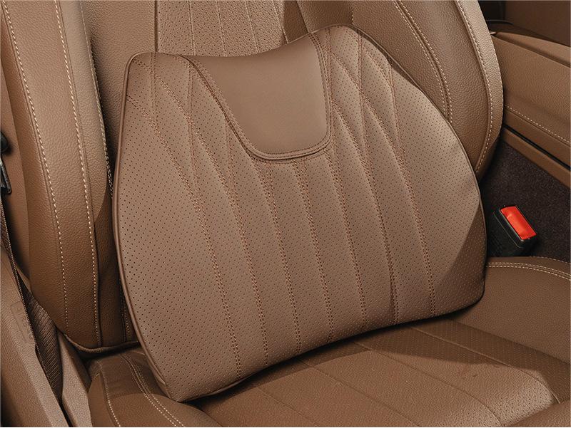 Sedačkový polštář z pravé kůže pro automobil a bederní polštář pro sedadlo