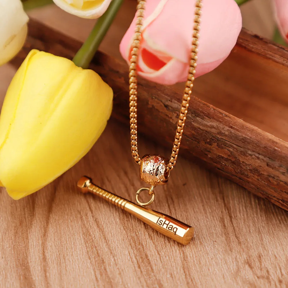 ⚾Colier personalizat cu numele campionului de baseball🏆