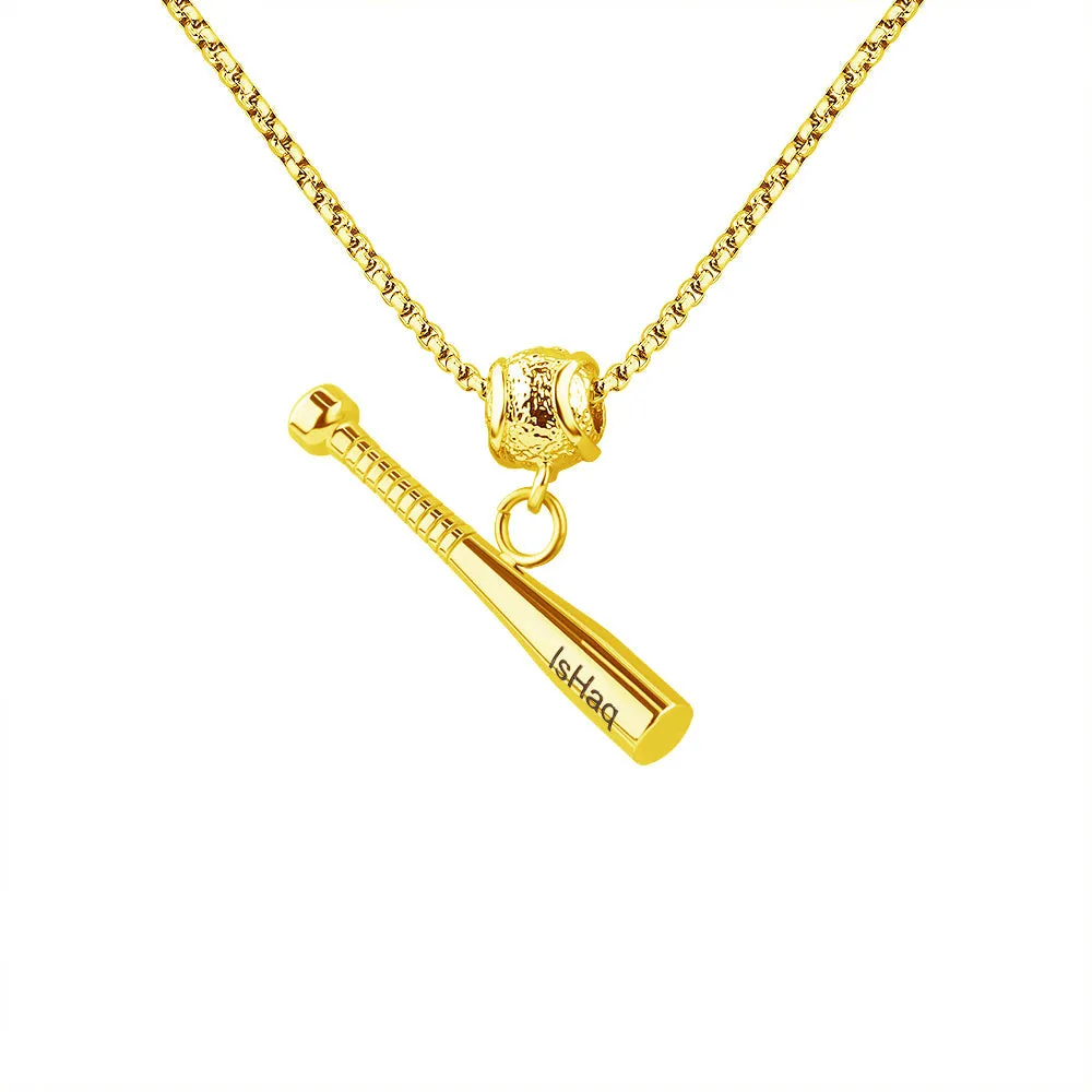 ⚾Colier personalizat cu numele campionului de baseball🏆