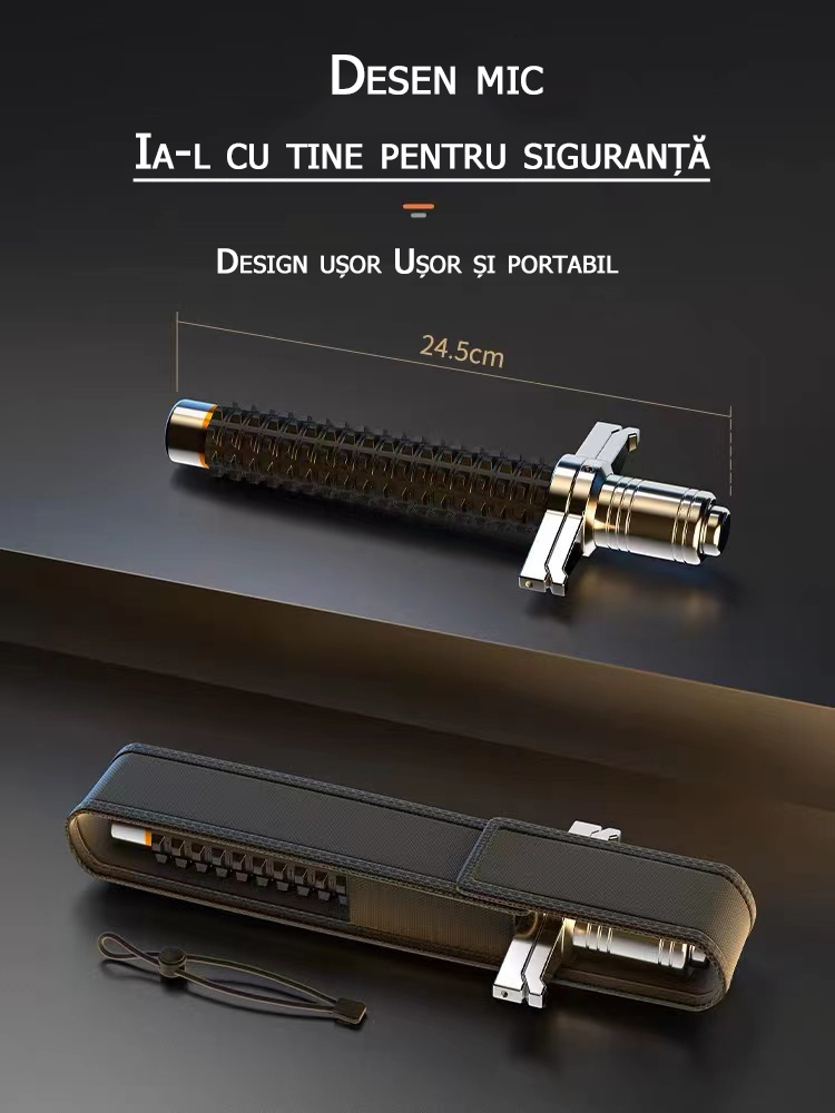 Bastonul telescopic portabil poate fi folosit pentru autoapărare - protejează-te pe tine și pe cei dragi și crește-ți încrederea în tine! ” 💪🌆