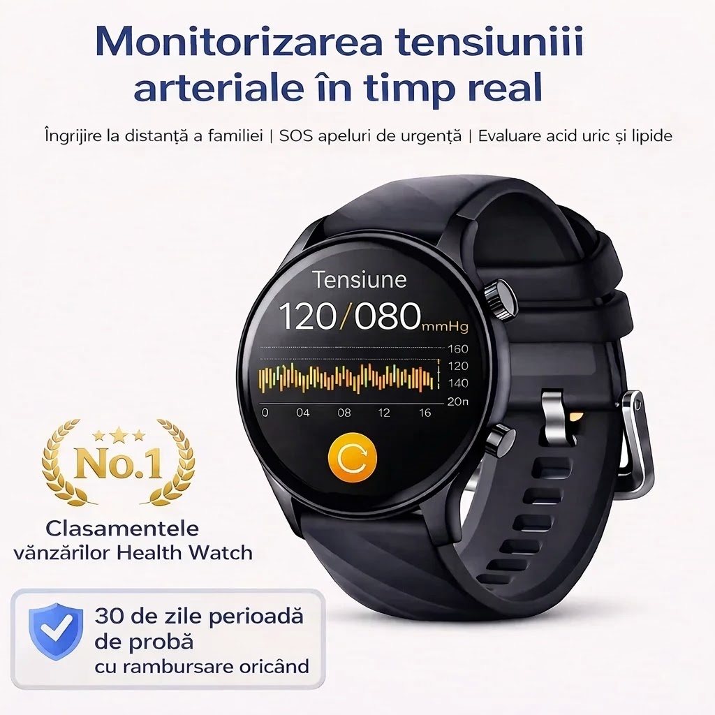 Ceas inteligent Casio pentru monitorizarea sănătății cu inteligență artificială ⌚️ Nouă actualizare pentru 2026! Măsurare inteligentă folosind ECG + fotopletismografie - monitorizarea glicemiei, a tensiunii arteriale și a nivelului de oxigen din sânge cu