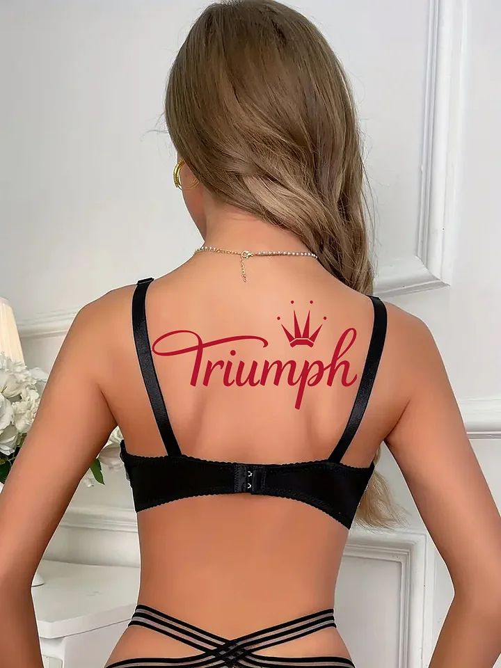 3dílná sada💥Bezdrátová podprsenka s krajkovým vzorem [75A-110E]