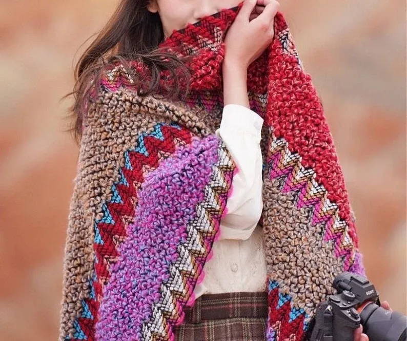 🔥 60% reducereCardigan tricotat pentru femei - model de croșetat Ruana - Tricotat Ruana pentru femei