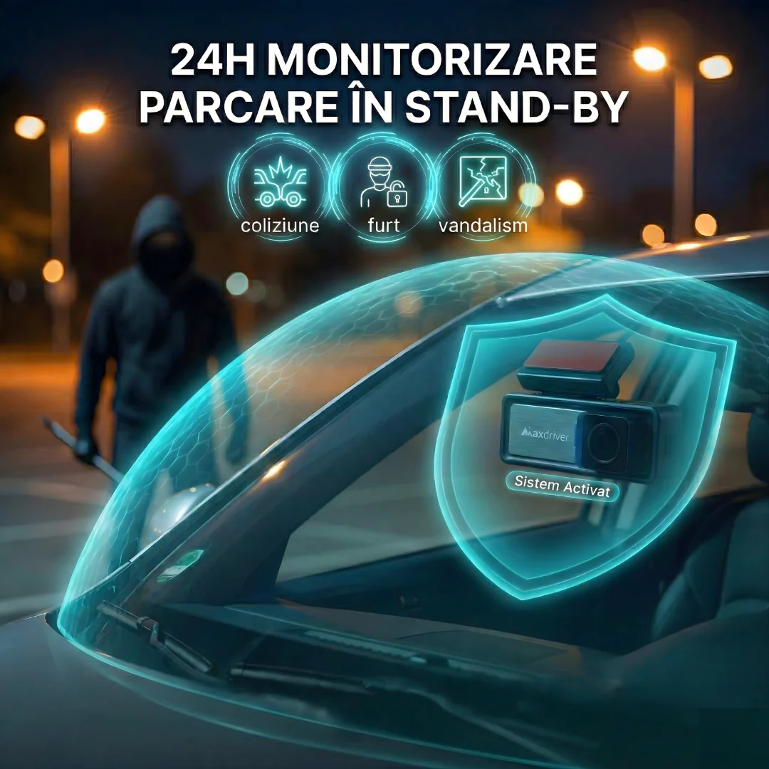 Camera Auto DVR MAXDRIVER® VISION 2 4K + Camera Spate Full HD