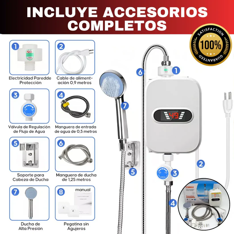 50% reducere - Încălzitor electric de apă + Duș gratuit - 3500W