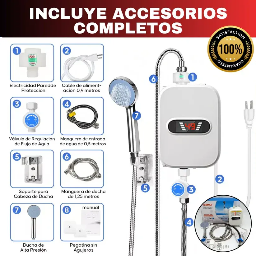 50% reducere - Încălzitor electric de apă + Duș gratuit - 3500W