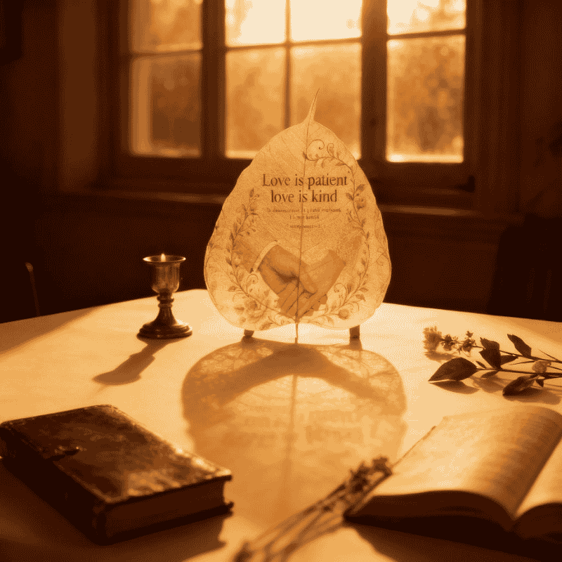 The Threads of Love | Custom Anniversary Leaf Art