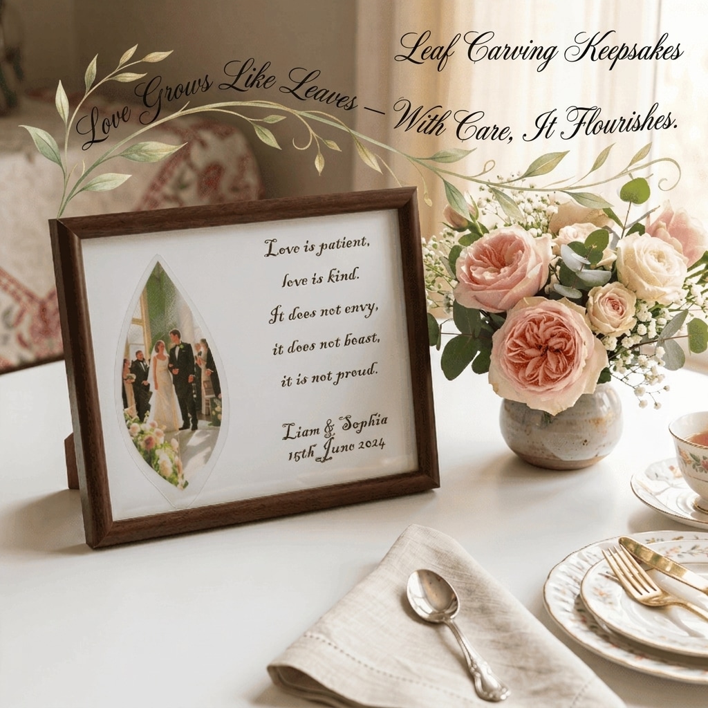 Personalized Leaf Carving Keepsake | Your Moment, Kept Forever