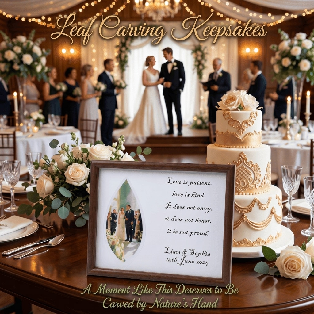Personalized Leaf Carving Keepsake | Your Moment, Kept Forever