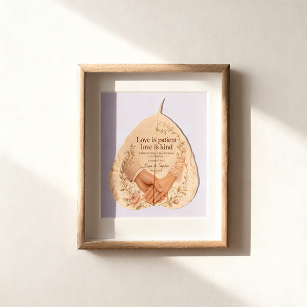 The Threads of Love | Custom Anniversary Leaf Art