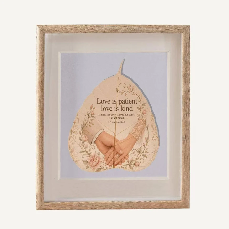 The Threads of Love | Customised Anniversary Leaf Art