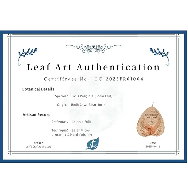 The Threads of Love | Customised Anniversary Leaf Art