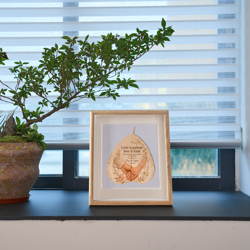 The Threads of Love | Customised Anniversary Leaf Art