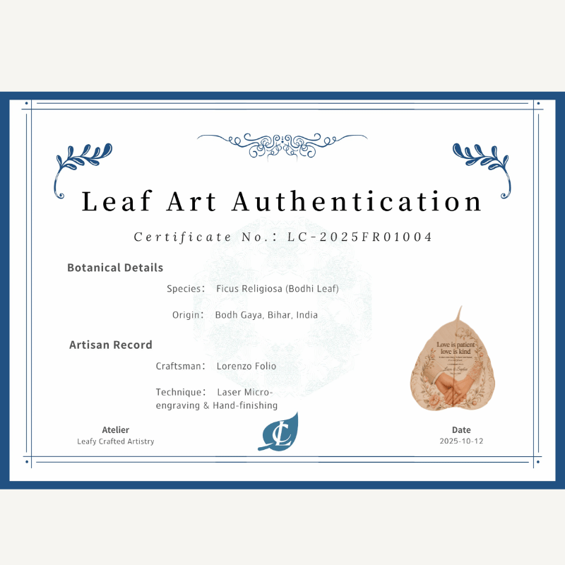 The Threads of Love | Custom Anniversary Leaf Art