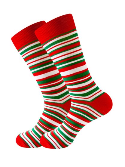 Amelolo Men's Christmas Jacquard Stockings