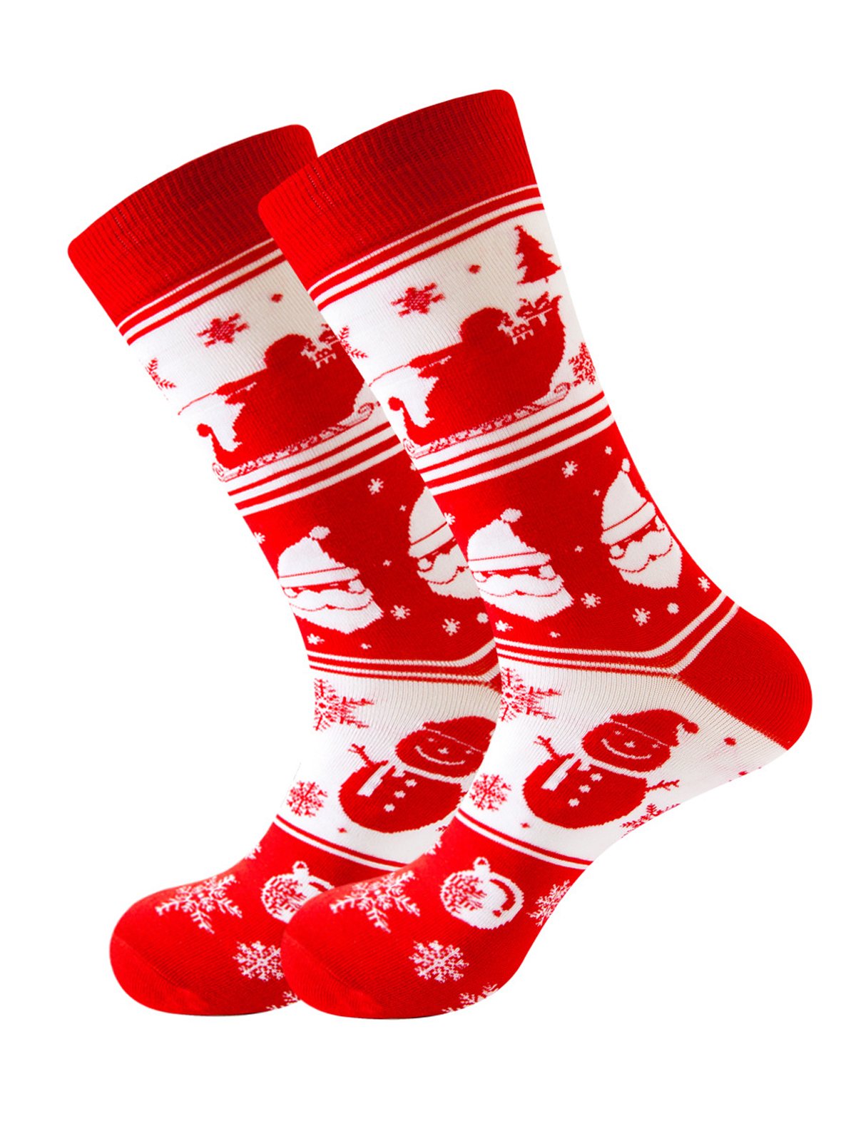 Royaura Men's Christmas Jacquard Stockings
