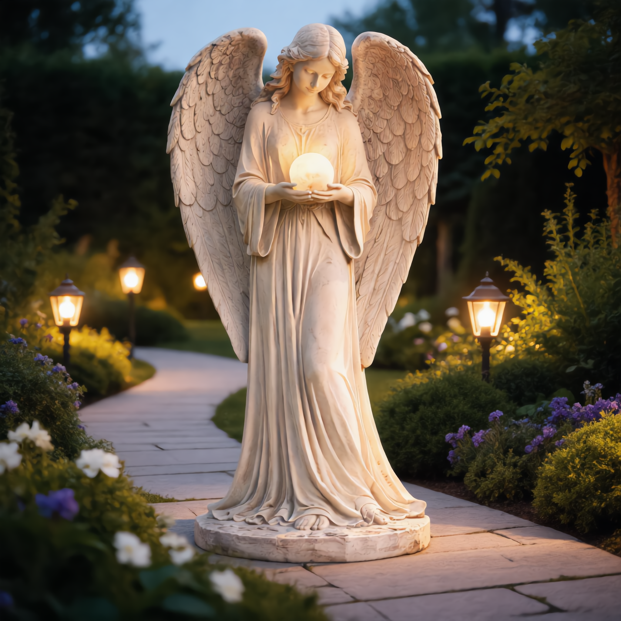 🎉Last Day 50% OFF👼Solar-Powered Angel Light