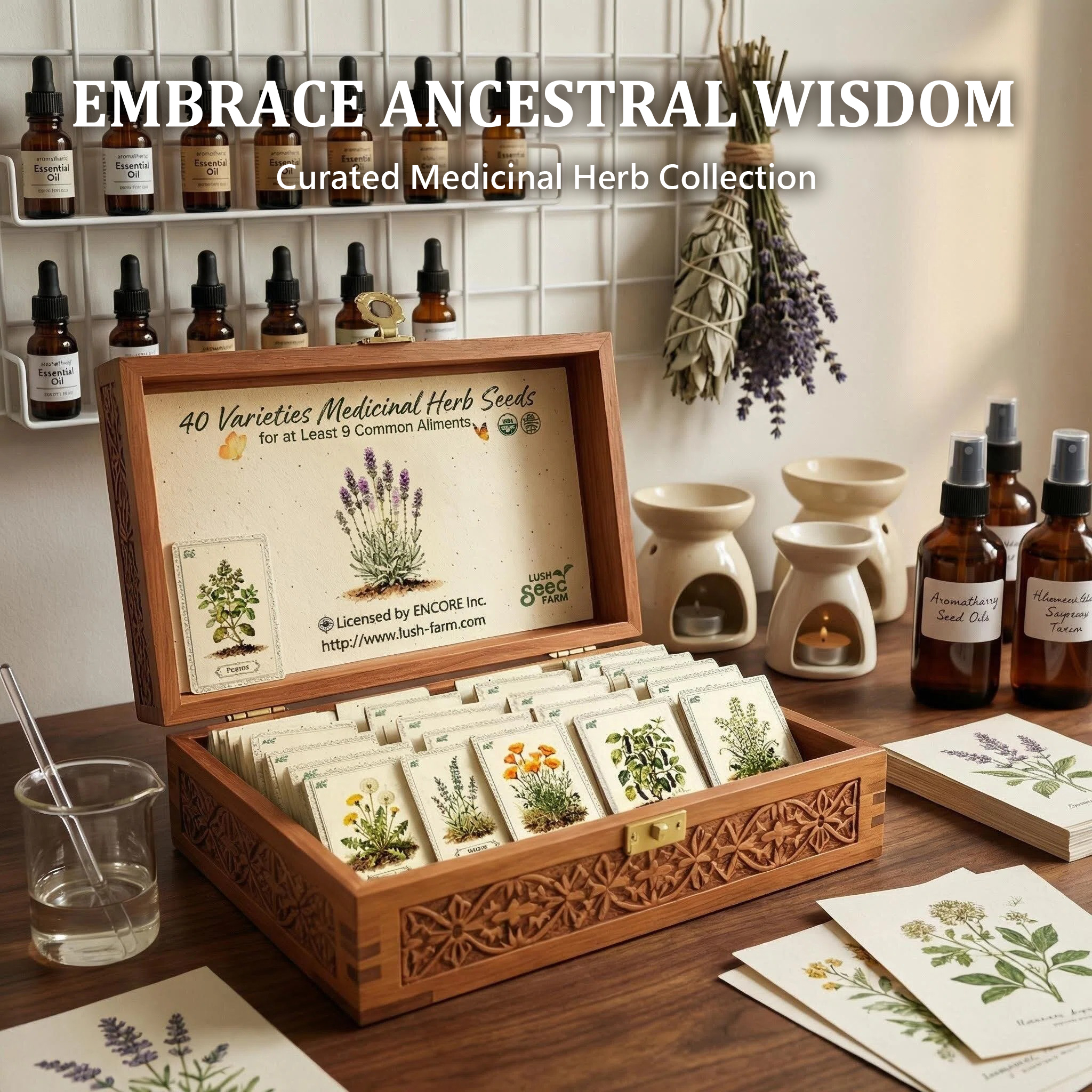 ✨【7 days germination】🌱The Ancestral Apothecary Plantable Herb Seed Cards