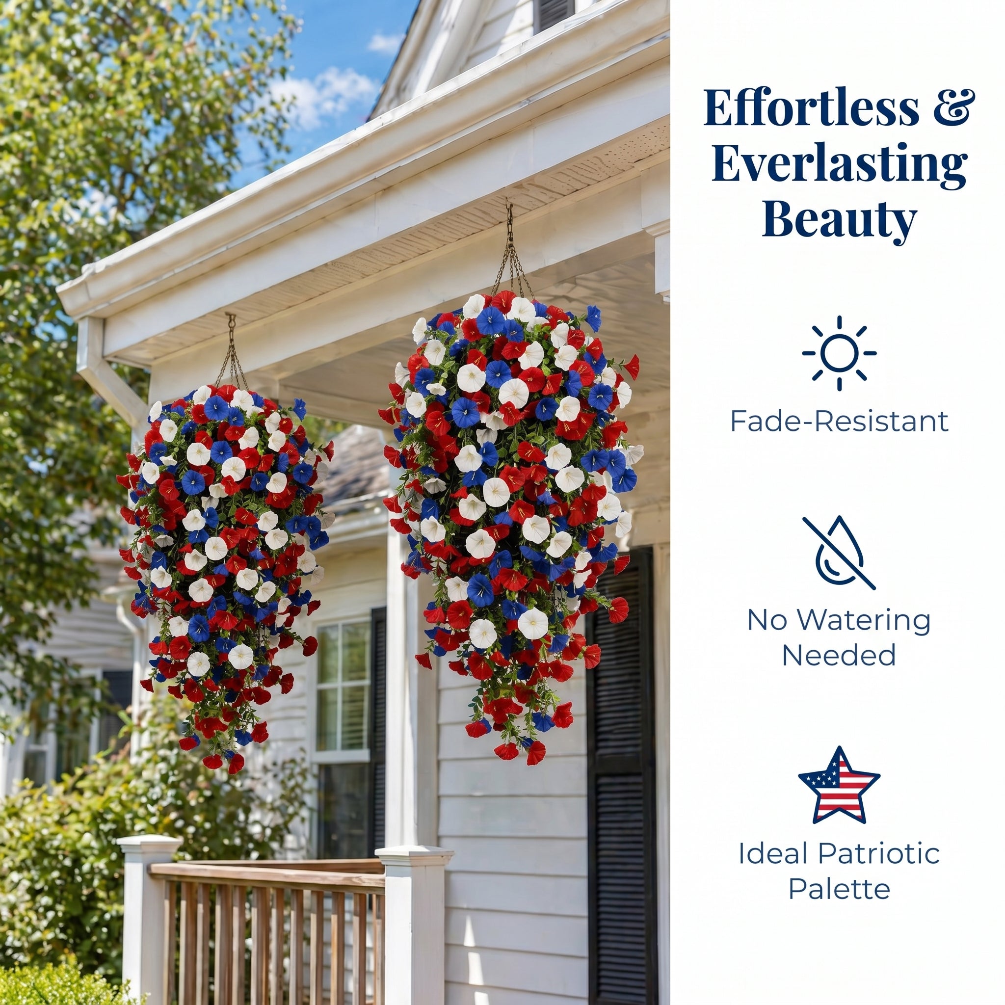 ✨Final Day Clearance 80% Off✨UV Resistant Artificial Morning Glory Hanging Vines