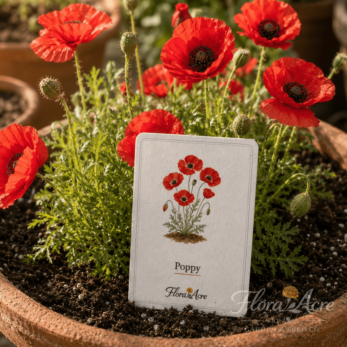Flora Acre plantable botanical seed card designs