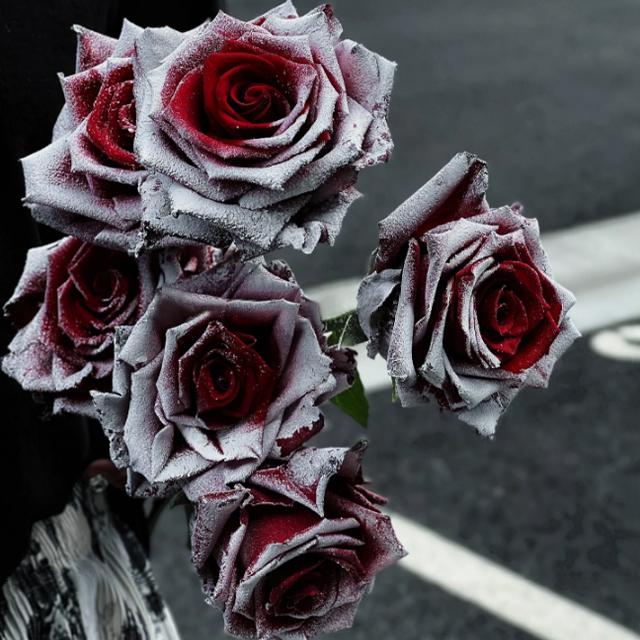 ❄️Falling Snow Thorns Red Rose Seeds