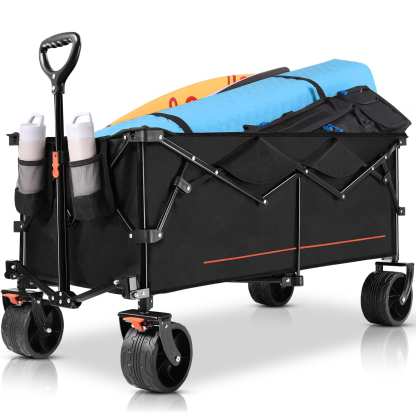 300L Collapsible Wagon, 440LBS, All-Terrain, Heavy Duty Utility Cart