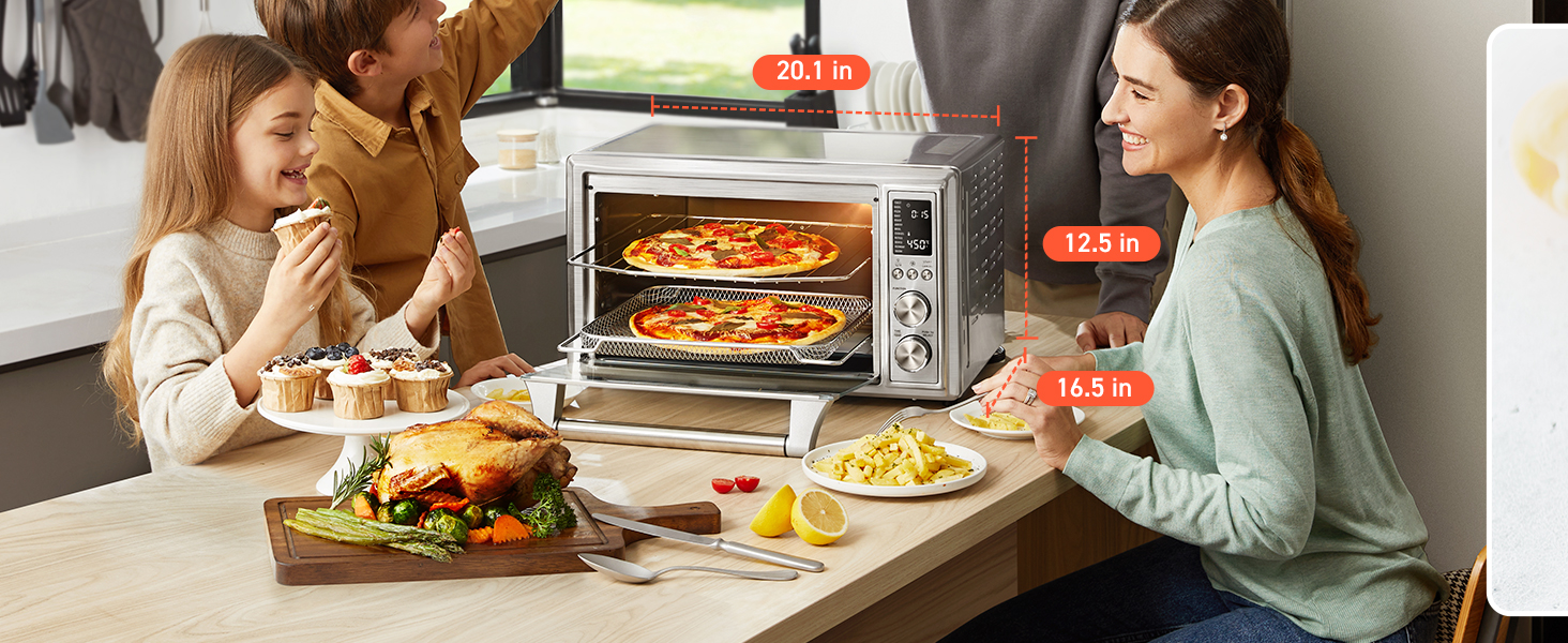 cosori toaster oven famaliy sized