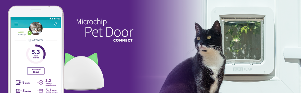 Microchip Pet Door Connect, Sure Flap, Sure Petcare App, Hub