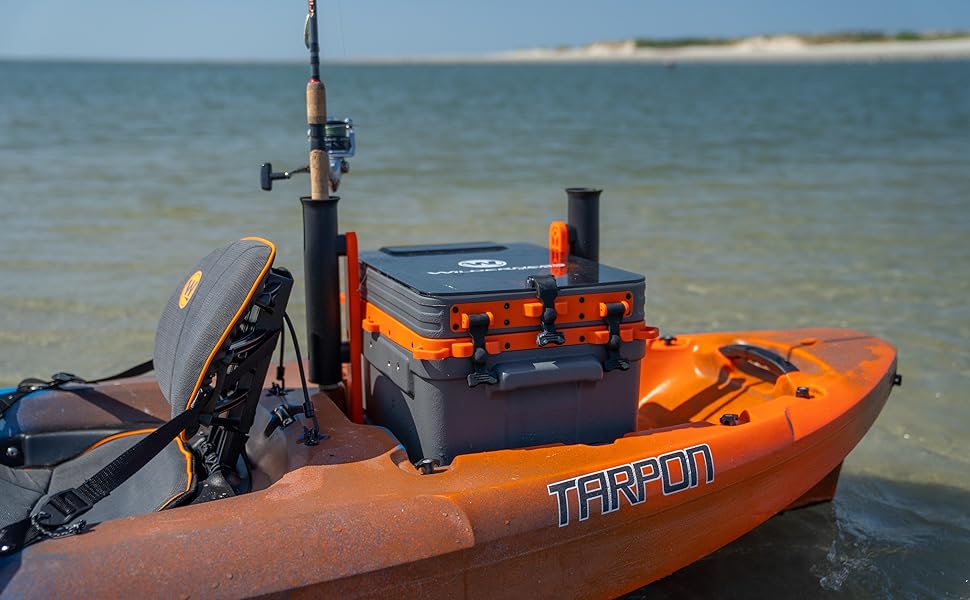 Kayak crate in kayak